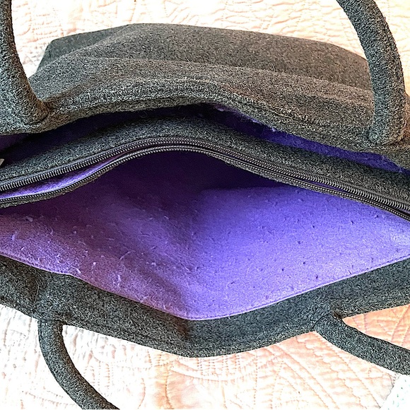 Lulu Guinness of London Wool Felt Butterfly Purse/Tote, hard to find! - Picture 5 of 6